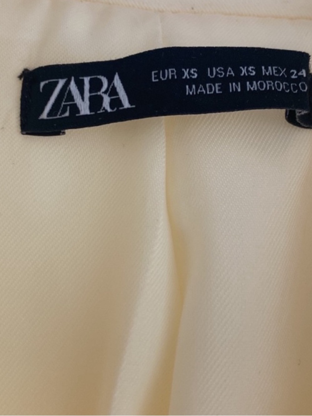 Zara Yellow Butter Cream Women's Tailored Blazer Dress - Picture 5 of 5